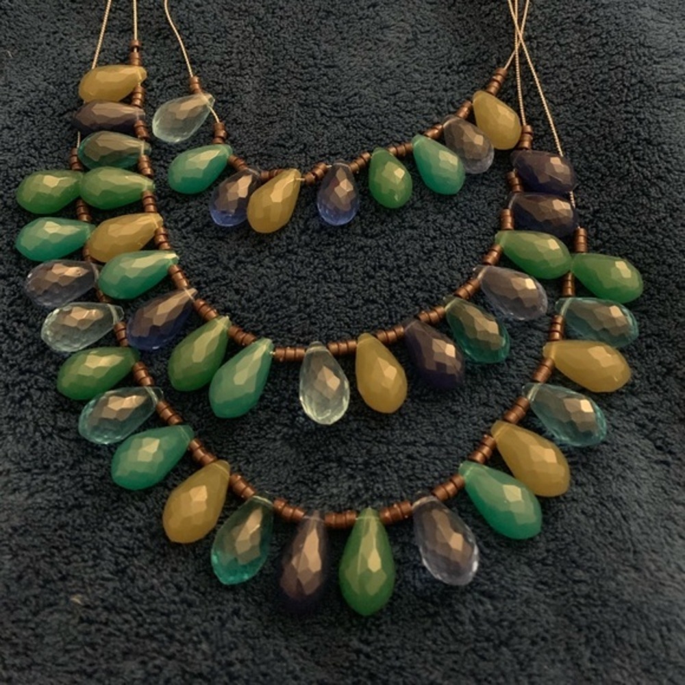 Macy’s Large 3-Tier Necklace - Caribbean Colors